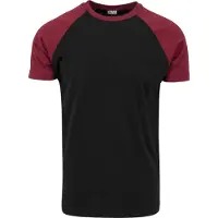 Urban Classics Camiseta rojo sangre / negro