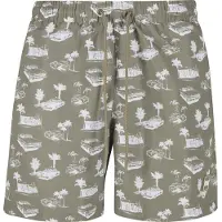 Urban Classics Bermudas oliva / blanco