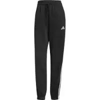 Adidas Pantalón deportivo 'ESSENTIALS 3-STRIPES FLEECE LOOSE' negro / blanco