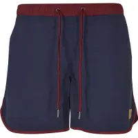 Urban Classics Bermudas 'Retro' navy / borgoña / blanco