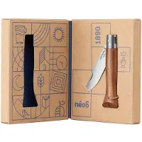 Opinel Néo6 Opiflex 003108 Stainless Steel, Black Walnut Wood, navaja slipjoint