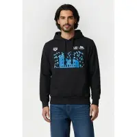 Arena Unisex Hoodie Esch Rome 22 Merch Black Talla: S | Sudaderas con Capucha Outlet | Unisex | Negro