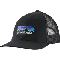 Patagonia Gorra P-6 LOGO LOPRO TRUCKER HAT mujer - Negro - Unique