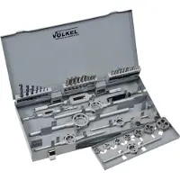 Volkel juego de macho de mano y corte de roscas M3 - 12, 42 piezas