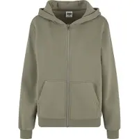 Urban Classics Sudadera con cremallera caqui