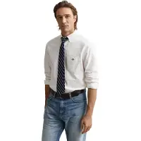 Gant para hombre. 3000200 Camisa Oxford Regular Fit blanco (XL), Casual, Algodón, Clásico, Manga larga, outlet 2026.