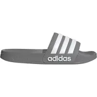 Adidas Zapatos abiertos 'Adilette' gris / blanco