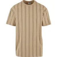 Urban Classics Camiseta beige / negro / blanco