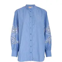 Peppercorn Blusa 'Netty' azul / blanco