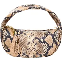 Faina Bolso de mano beige / marrón / negro