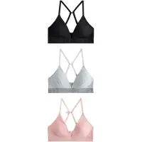 Next Sujetador gris / rosa / negro
