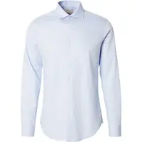 Calvin Klein Slim Striped Straight Shirt Light Blue Talla: 39 | Camisas de Trabajo Outlet | Hombre | Azul