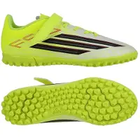 Adidas adidasZapatilla de fútbol con cierre autoadherente F50 CLUB moqueta 34 Team Solar Yellow 2 / Core Black / Lucid Red Niño