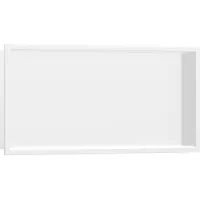 Hansgrohe Módulo empotrado XTRASTORIS original con marco, 300x600x100 mm, blanco mate. 300 x 600 x 100 mm, blanco mate
