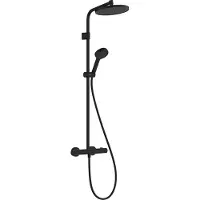Hansgrohe Activera S, columna de ducha de 240 cm, 1 chorro, con tecnología EcoSmart y termostato Ecostat Fine Varia, color mate, 1 unidad.