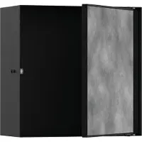 Hansgrohe Módulo de pared XTRASTORIS Rock, revestible. Puerta de 300x300x140 mm, color mate