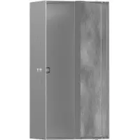Hansgrohe Módulo empotrado XTRASTORIS Rock, revestible. Puerta de 300x150x100 mm, diseño "ES". Acabado en acero inoxidable