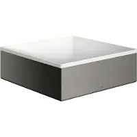 Hansgrohe Lavabo encimera AXOR Suite, 285/285, sin orificio para grifo ni desbordamiento, acabado cromo pulido