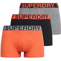 Superdry Calzoncillo boxer gris moteado / mandarina / negro