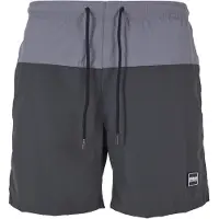 Urban Classics Bermudas marrón oscuro / gris / blanco