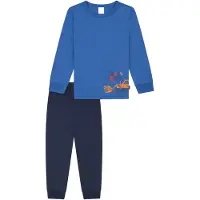 Schiesser Pijama 'Boys World' azul