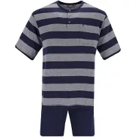 Hajo Pijama corto gris / gris oscuro