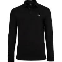 Armani Exchange para hombre. XM001288AF17321UC001 Polo Relax negro (L), Casual, Algodón, Manga larga, outlet 2026.