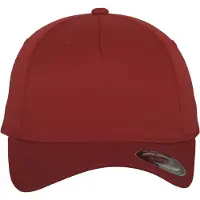 Flexfit Gorra 'Panel' rojo rubí