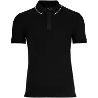 Armani Exchange para hombre. XM001285AF10366UC001 Polo Ideal (L), Negro, Casual, Algodón, Manga corta, outlet 2026.