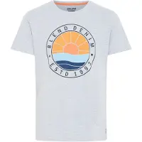 Blend Camiseta 'Bammer' marino / azul claro / gris moteado / naranja
