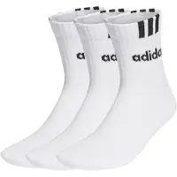 Adidas adidasCalcetines clásicos Linear Cushioned 3 bandas 43-45 White / Black Unisex