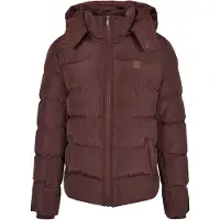 Urban Classics Hooded Puffer Jacket Cherry Talla: L | Chaquetas de Invierno Outlet | Hombre