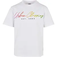 Urban Classics Camiseta verde / naranja / rosa / offwhite