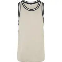 Urban Classics Camiseta beige / azul oscuro / blanco