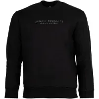 Armani Exchange para hombre. XM001284AF20934UC001 Sudadera con logotipo en negro (XL), Casual, Algodón, outlet 2026.