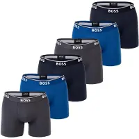 BOSS Calzoncillo boxer azul / gris