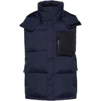 !Solid Chaleco navy / negro / blanco