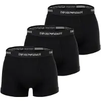 Emporio Armani Calzoncillo boxer negro / blanco