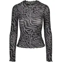Urban Classics Camiseta gris / negro