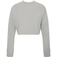 Calvin Klein Logo Jersey Long Sleeve Crop Grey Heather Talla: S | Manga Larga Outlet | Mujer | Gris