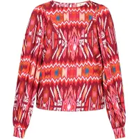 IZIA Blusa azul / naranja / rojo