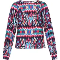 IZIA Blusa azul / rosa / negro