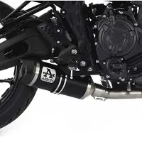 Arrow Silenciador Homologado Thunder Aluminium Dark With Carbon End Cap Yamaha Mt-07 ´21-23