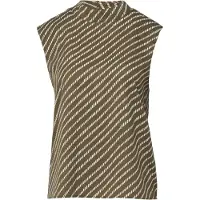 Comma Blusa oliva / blanco