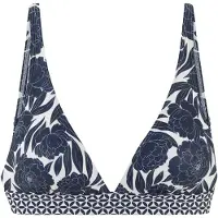 Sunseeker Top de bikini marino / blanco