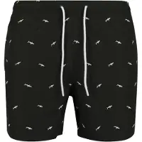 Urban Classics Bermudas negro / blanco