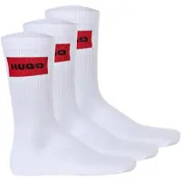 HUGO Calcetines rojo rubí / negro / blanco