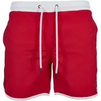 Urban Classics Bermudas rojo fuego / blanco