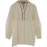 Devotion Twins Apology Blouse Gaze Offwhite Talla: S | Manga Larga Outlet | Mujer | Blanco