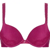 Livera Bra Tshirt Push Stripe Lace Sweet Cherry Talla: D70 | Brasieres Outlet | Mujer